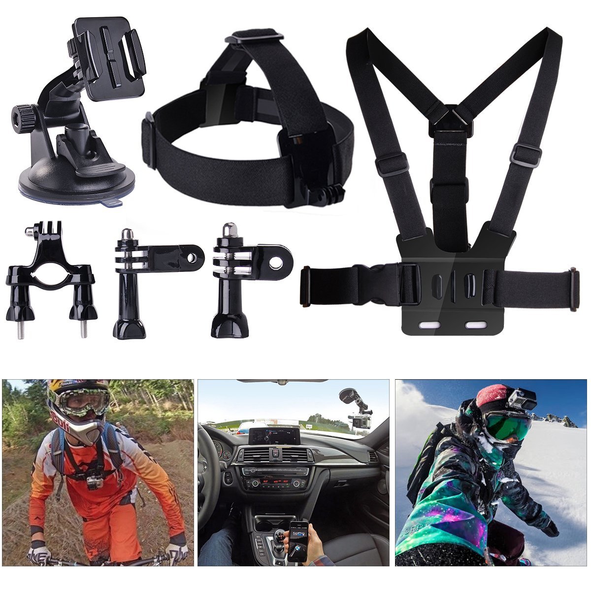 lot de 8 accessoires gopro