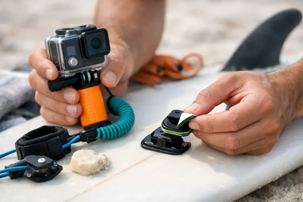 Filmer une sortie surf : où fixer la caméra et comment ne pas la perdre